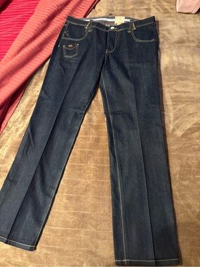 Dark  Leg Jeans with Contrast Stitching tfg creative garments 1987 38/34